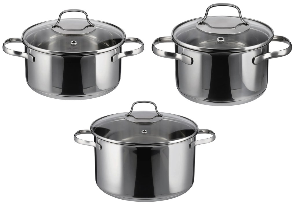 Silvercrest®  Súprava hrncov z ušľachtilej ocele Premium  (100395328)