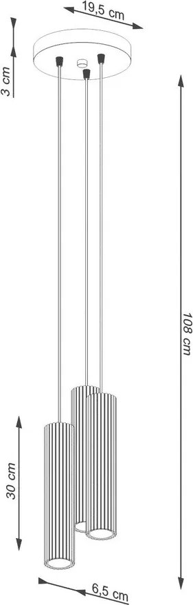 Taupe kovové závesné svietidlo ø 19,5 cm Gleam – Sollux