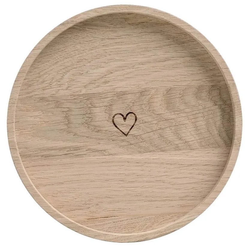 Eulenschnitt Drevený podnos Heart ø 16 cm