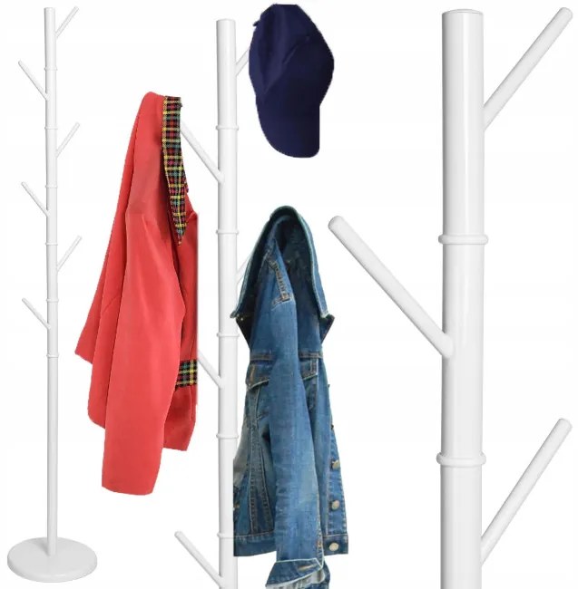 Stojanový vešiak NIKO biely