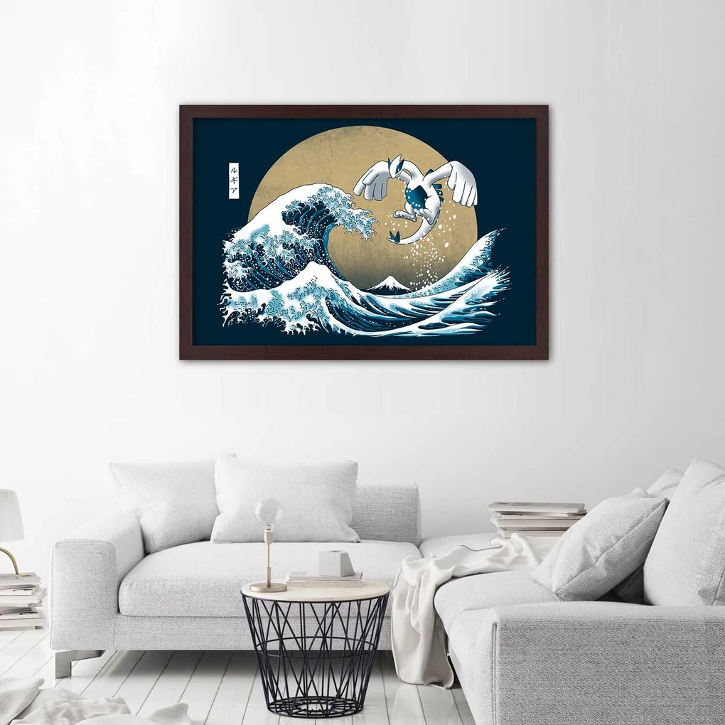 Gario Plagát Tsunami - japonský motív Farba rámu: Bez rámu, Rozmery: 60 x 40 cm
