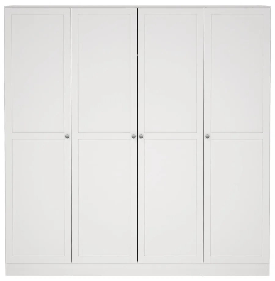 Biela šatníková skriňa 195,5x200 cm Billund – Tvilum