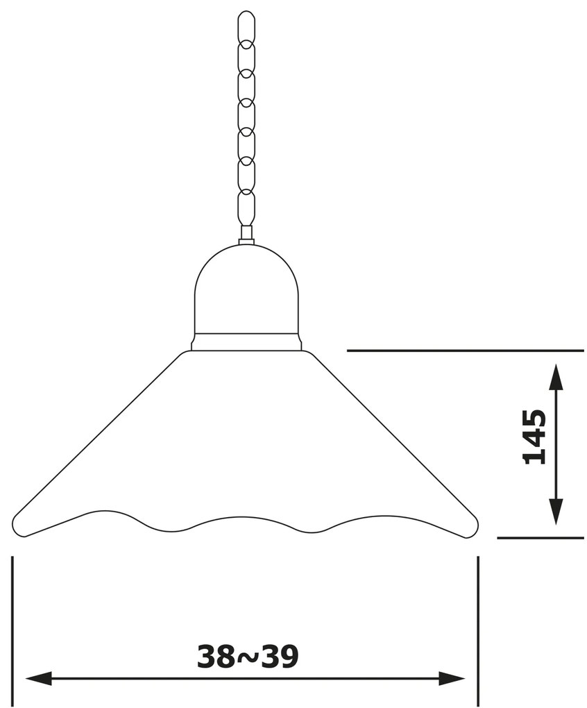 Sapho, TRAPANI svietidlo E27 40W, 230V, keramické tienitko, chróm, MC011C