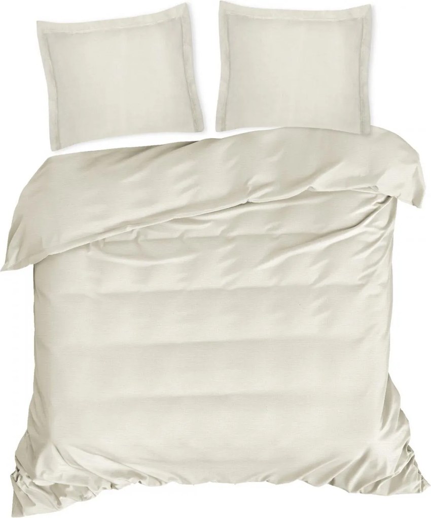 BAVLNENÉ OBLIEČKY NOVA COLOUR 140X200 CM BÉŽOVÉ