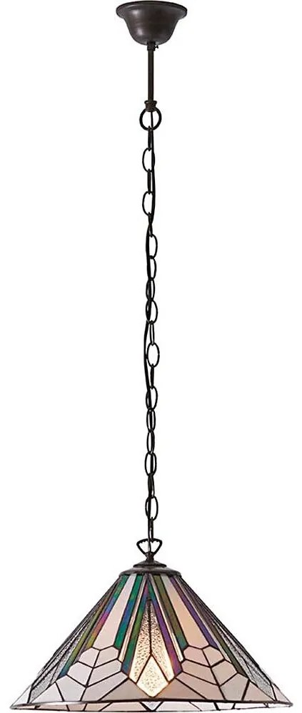 Endon 63937 - Luster na reťazi Tiffany ASTORIA 1xE27/60W/230V pr. 40 cm