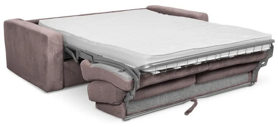 Staroružová menčestrová rozkladacia pohovka 195 cm Nona – Makamii