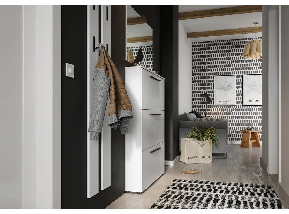 Biely nástenný vešiak Utah - Germania