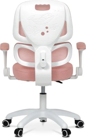 Detská otočná stolička ružová KA-K1063 PINK