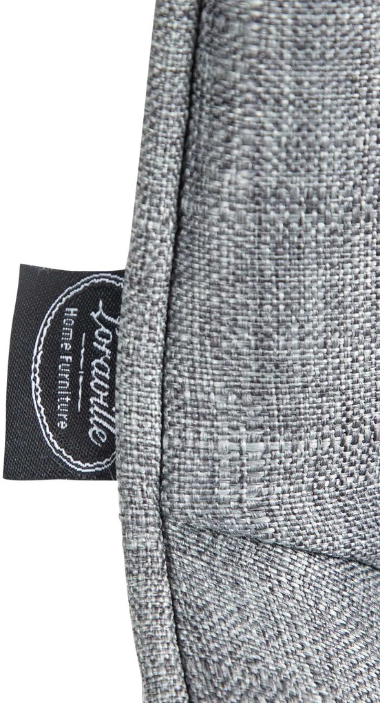 Design-Shop 2x Barová stolička Vonore - látka, chróm - Sivá