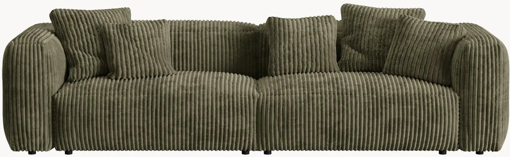 Modulárna pohovka v menčestrovom vzhľade Martina (4-miestna), Š 320 cm