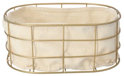 Košík DUNCAN zlatý 810256