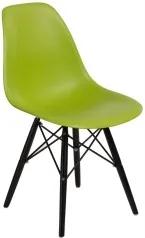 Židle DSW, světle zelená (Černá)  S24267 CULTY +