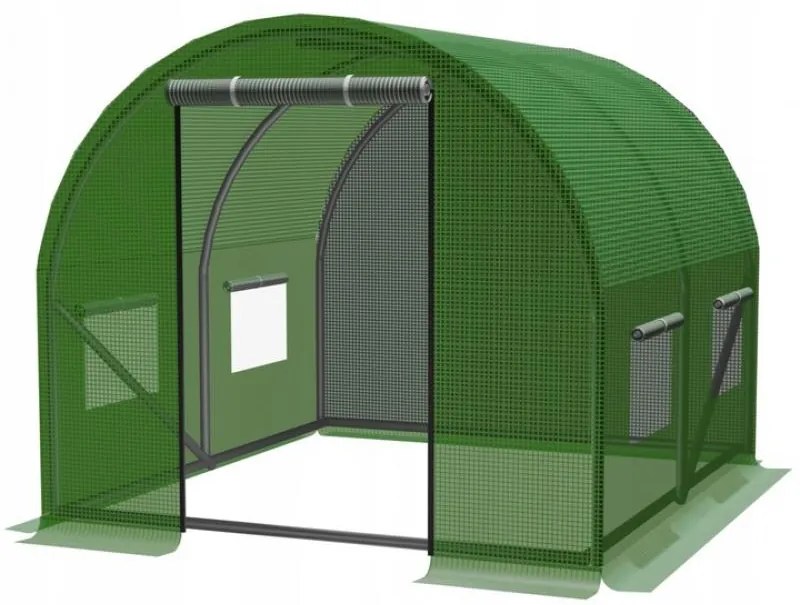 Záhradný fóliovník v zelenej farbe 2 m x 2 m