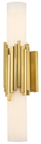 Elstead MARVELE-2WB-AB-OPAL - LED kúpeľňové svietidlo MARVELE 2xG9/4W/230V IP44