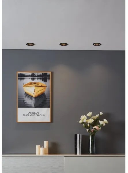 Eglo 900764 - LED RGBW Stmievateľné podhľadové svietidlo CAROSSO-Z 4,7W/230V čierna