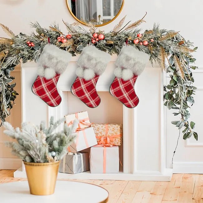 Vianočná dekorácia GRID červená