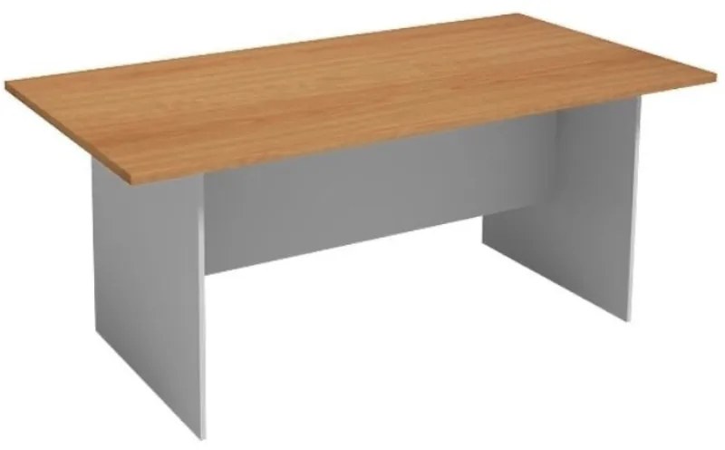 Rokovací kancelársky stôl PRIMO GRAY, 180x90 cm, sivá/buk