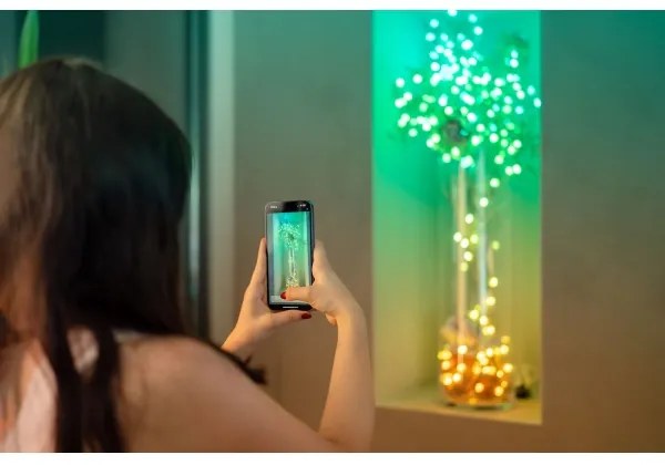 Twinkly TWKS200RGB-G - LED RGB Stmievateľná vianočná reťaz 200xLED 14 m USB Wi-Fi