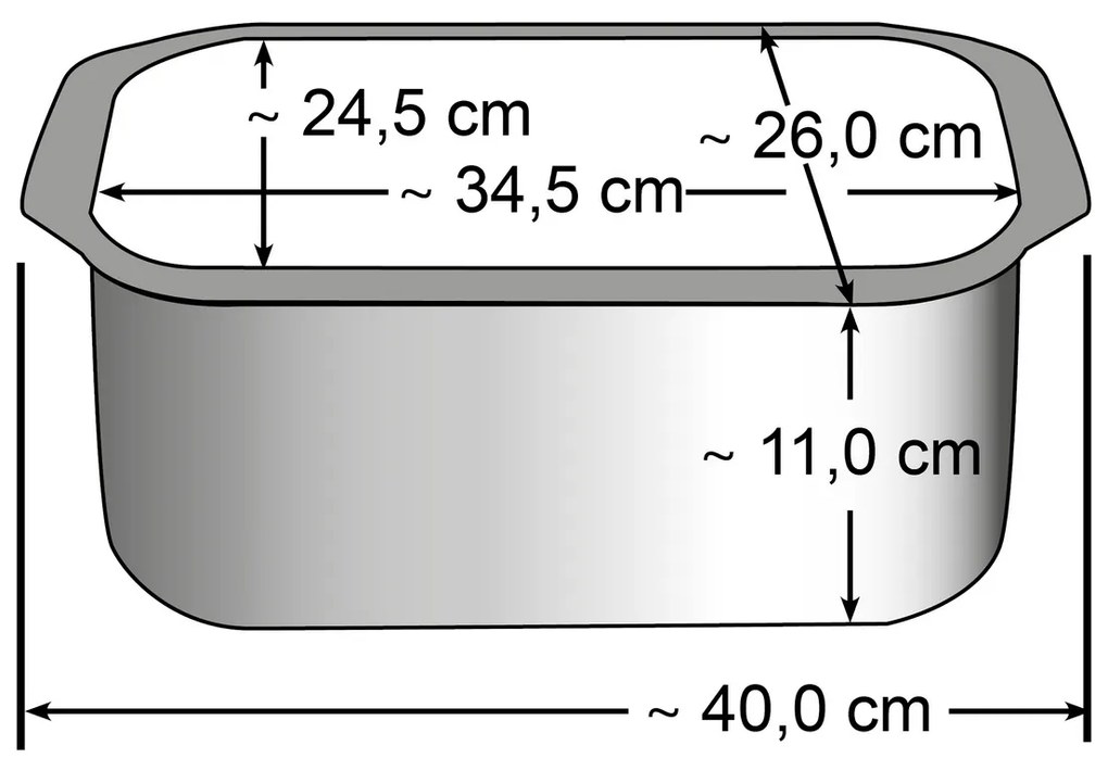 Elo 82840 Basic Pekáč so sklenenou pokrievkou a aróma úchytom Raffinesse 40 x 26 cm
