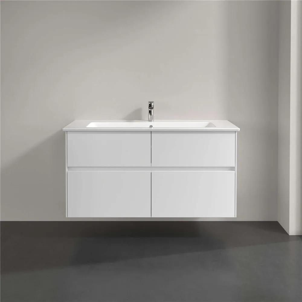 VILLEROY &amp; BOCH Collaro závesná skrinka pod umývadlo, 4 zásuvky, 1161 x 480 x 610 mm, Glossy White, C14600DH