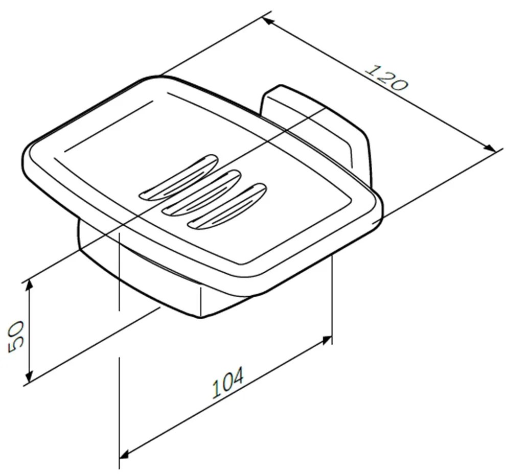 Miska na mydlo AM.PM Gem AGA34222 nástenná, sklo, čierna