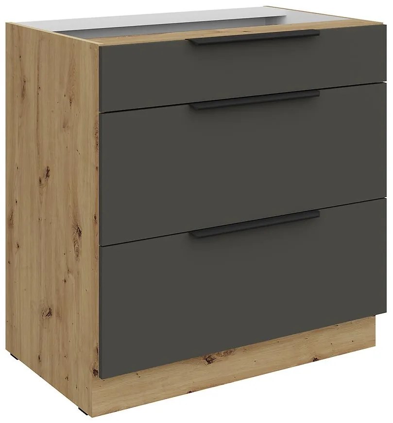 Kuchynská skrinka Aria-Gr/Ar Anti Fingerprint 80d 3s Bb