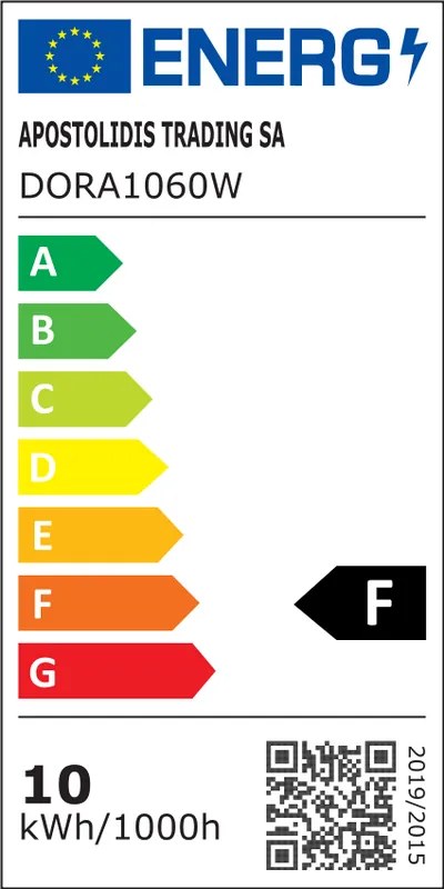 ACA Lighting LED prisadené svietidlo DORA 10W/230V/6000K/950Lm/110°/IP65/IK08, oválne biele