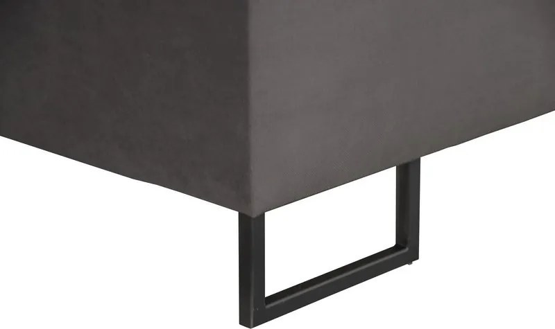 Posteľ Amy 180x200 cm, tmavo šedá látka