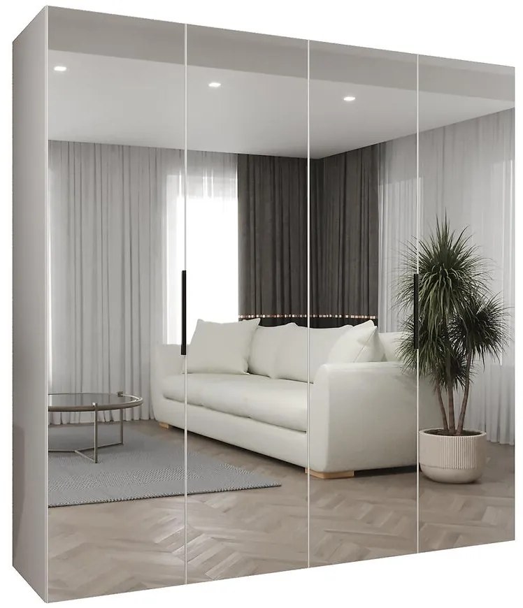 Skriňa Marbella III 200 biela/čierna