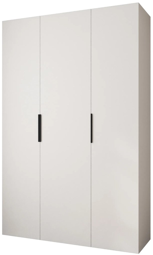 Šatníková skriňa 160 cm Carmela 40-4 (biela + čierna). Akcia -20%. Vlastná spoľahlivá doprava až k Vám domov. 1126657