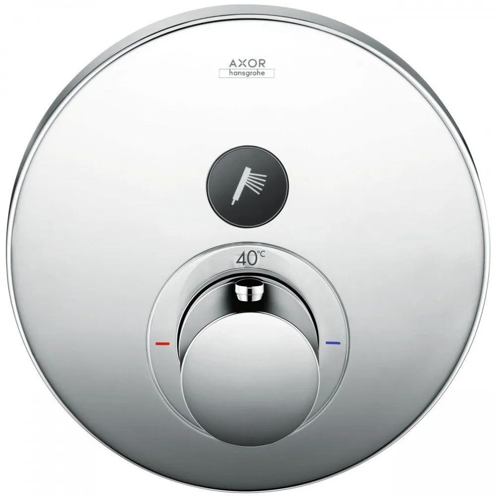 AXOR ShowerSelect termostat s podomietkovou inštaláciou, okrúhla rozeta, pre 1 spotrebič, chróm, 36722000
