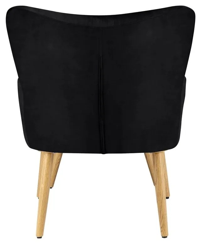 Čierne zamatové kreslo Coco - Støraa