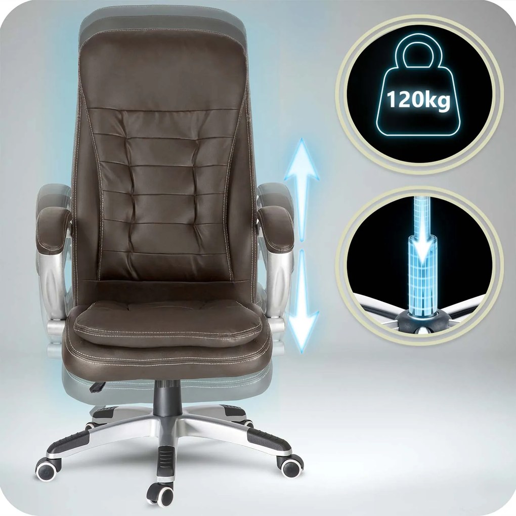 Otočná kancelárska stolička Sofotel 322 - tmavohnedá