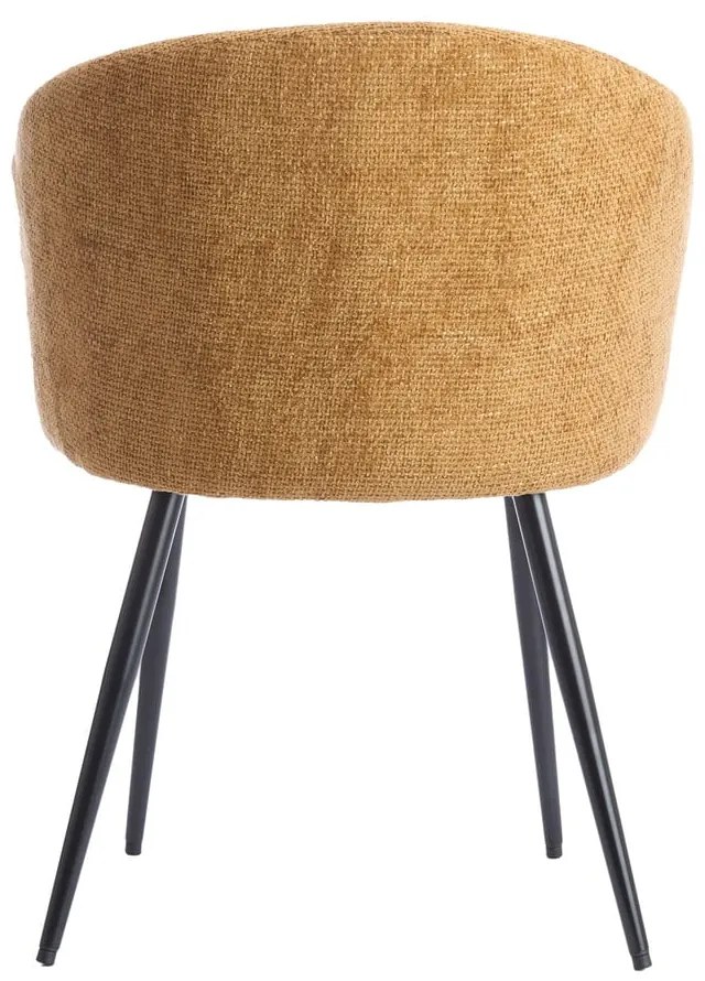 Okrovožlté kovové jedálenské kreslá v súprave 2 ks Radaja – Light &amp; Living