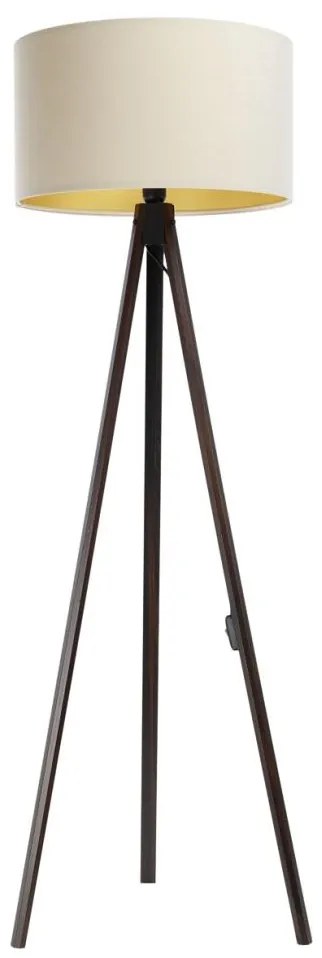 BPS Koncept Stojacia lampa STANDART 1xE27/60W/230V krémová/wenge BS0497