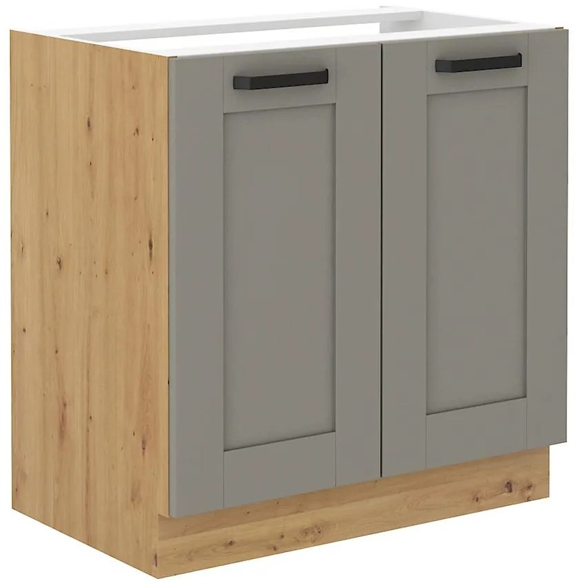 Kuchynská skrinka Luna claygrey/artisan 80ZL 2F BB