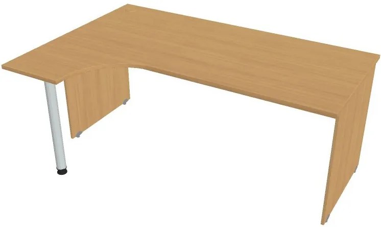Stôl ergo pravý, 1800 x 1200 x 755 mm, buk