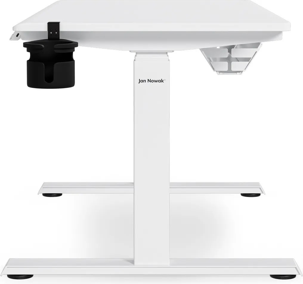 Elektrický stôl s nastaviteľnou výškou ergonomický biely,1200x600 mm: ARIA
