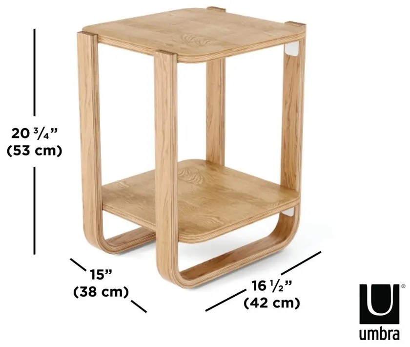 Umbra Odkladací stolík BELLWOOD V.53 cm prírodný
