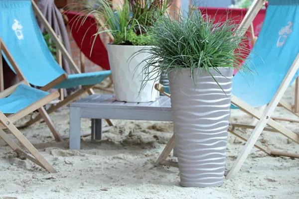 Plastový kvetináč DPSA350 34,6 cm - mocca