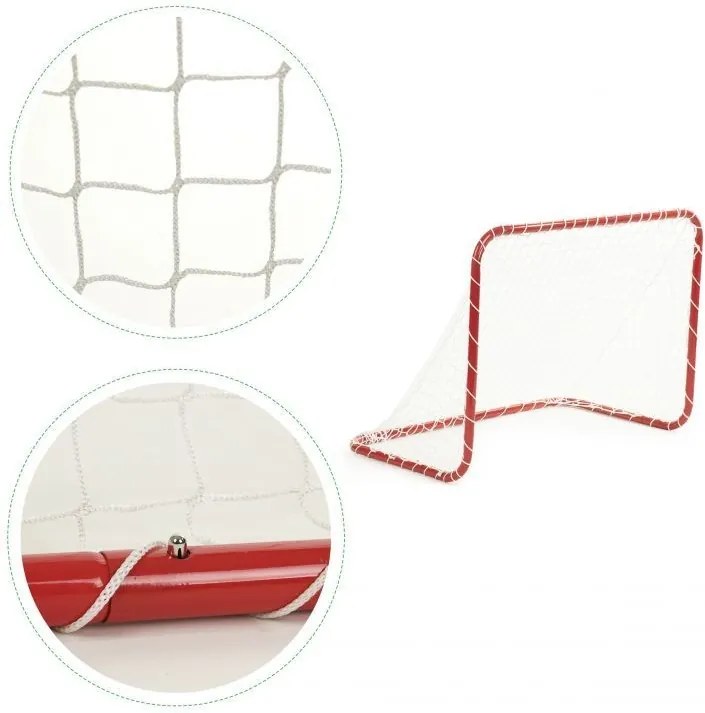 DomTextilu Sada dvoch futbalových bránok 42990 Červená 78 x 58 x 45 cm