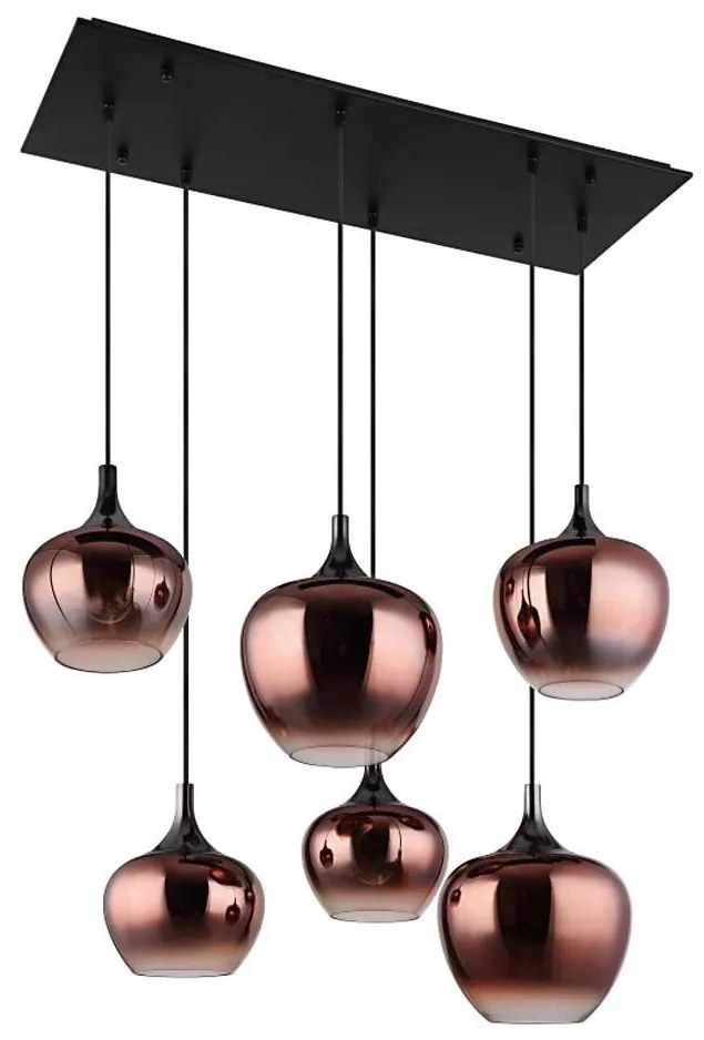 Globo 15548-6HG - Luster na lanku MAXY 6xE27/40W/230V medená