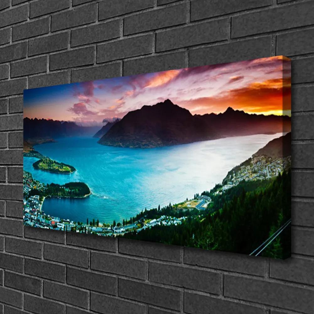 Obraz na plátne Polostrov hory príroda 120x60 cm