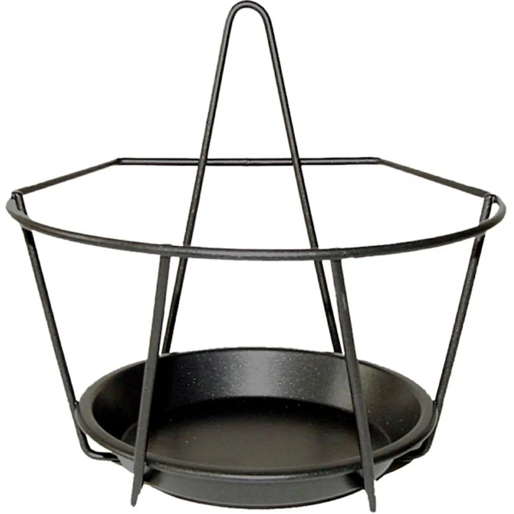 NÁSTENNÝ DRŽIAK NA KVETINÁČ SIMPLY 17X17X18,2 CM ČIERNA