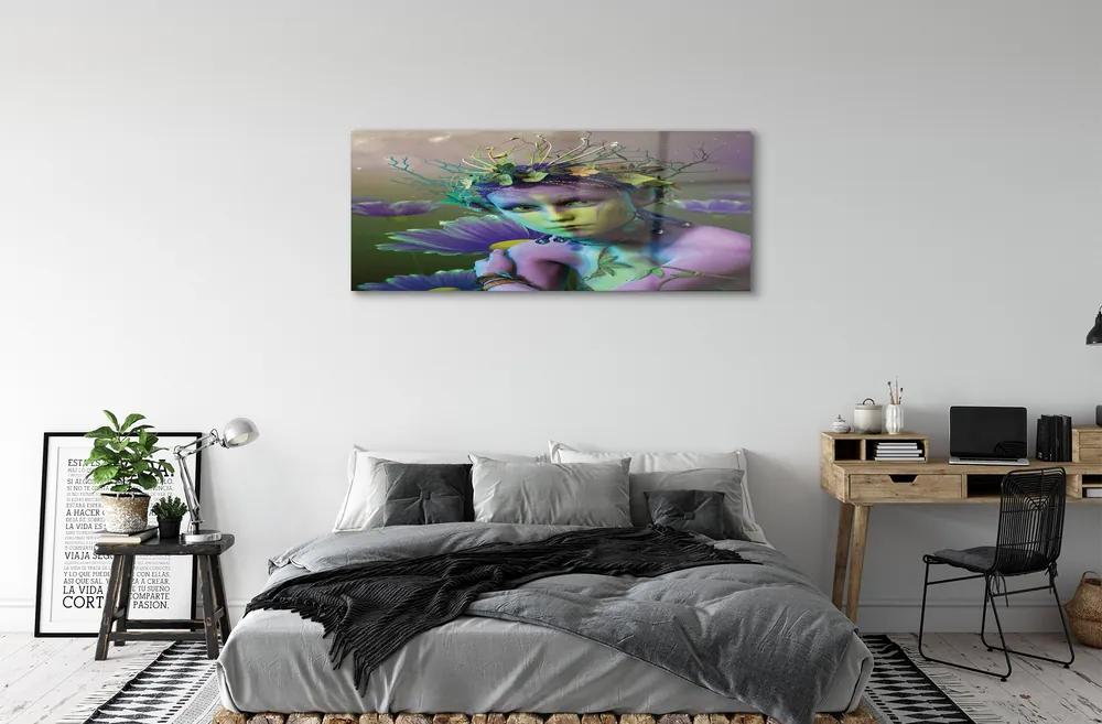 Obraz plexi Elf žene kvety 120x60 cm