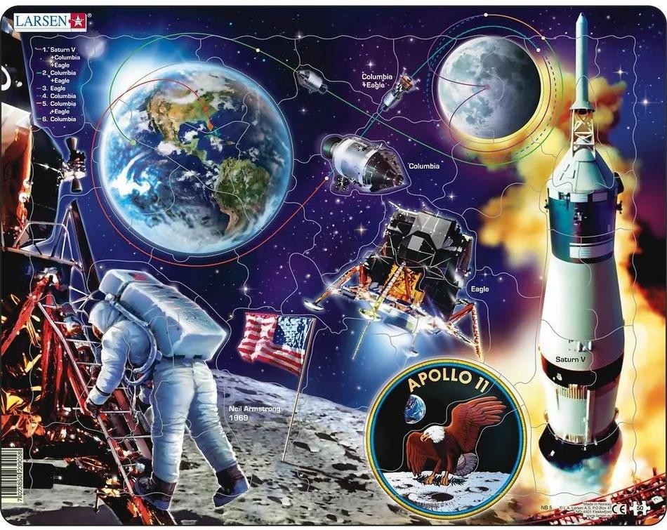 Larsen Puzzle Apollo 11, 50 dielikov