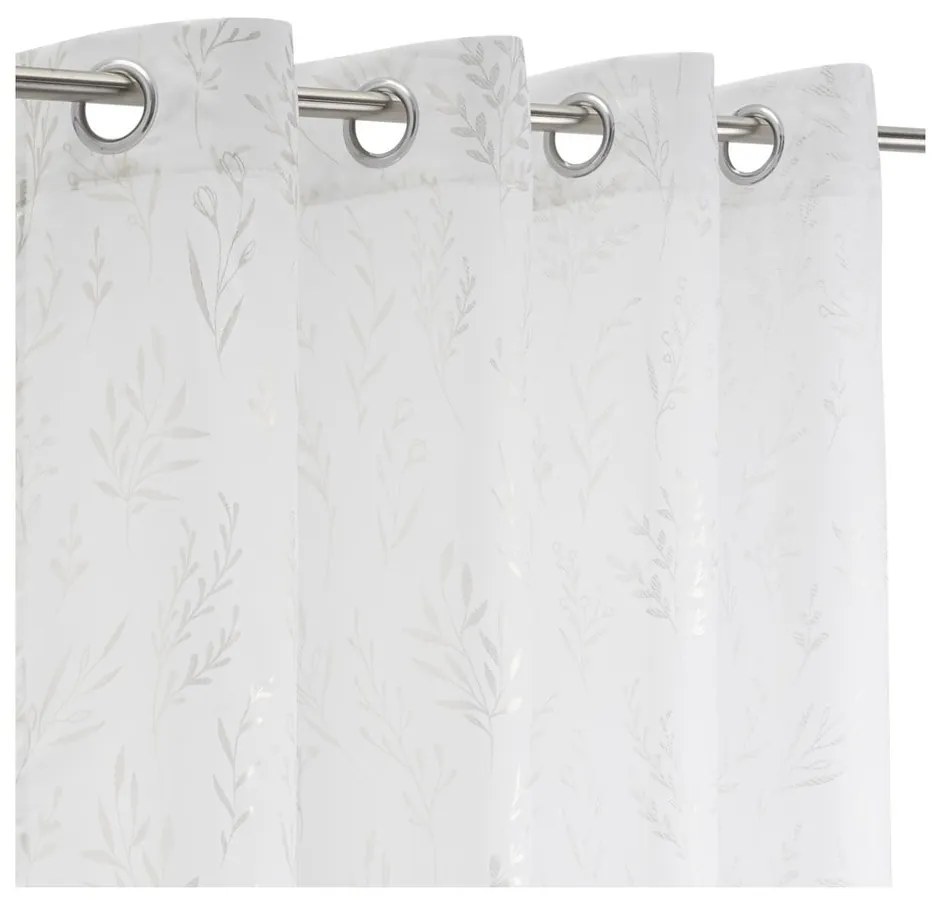 Biela/v striebornej farbe záclona 140x260 cm Buds – Casa Selección