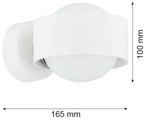 Argon 8057 - Nástenné svietidlo MASSIMO PLUS 1xG9/6W/230V biela