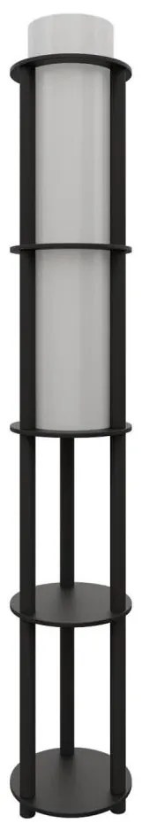 Stojacia lampa s poličkami NOTO 1xE27/40W/230V čierna