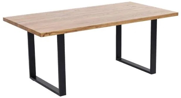 Jackie jedálenský stôl hnedý/čierne nohy 200x100 cm